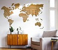 Mapa świata - Drewniana mapa - 4